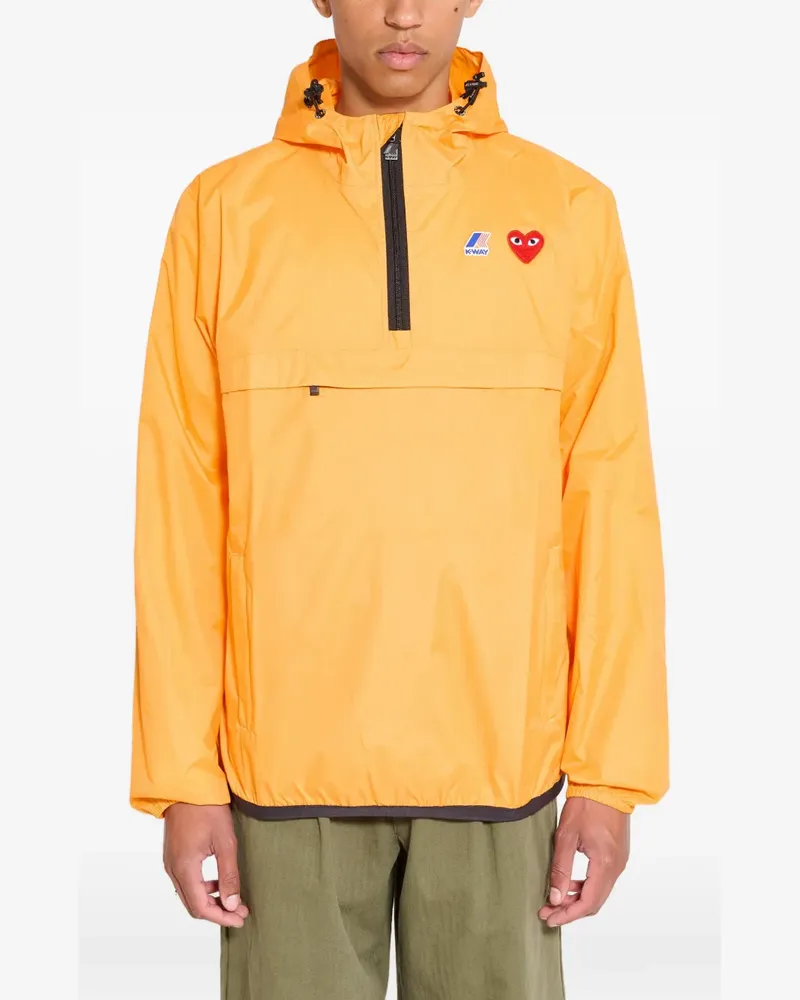 Comme des Garçons x K-Way Play half-zip jacket - Orange Orange