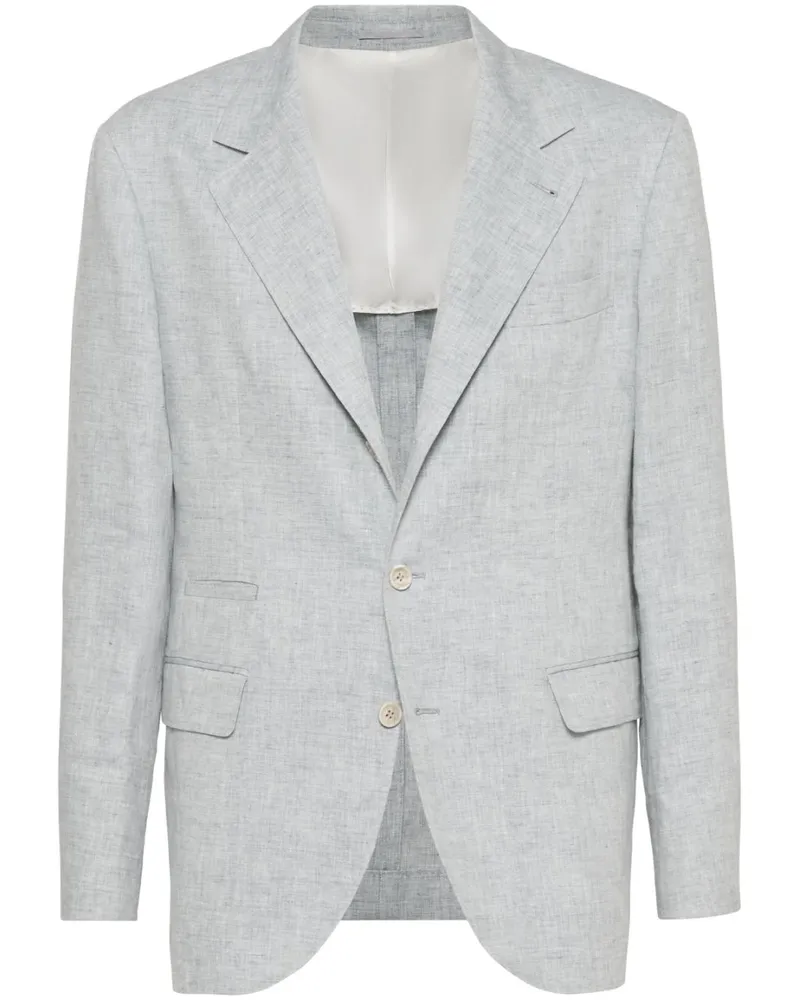 Brunello Cucinelli Sakko aus Leinen - Grau Grau