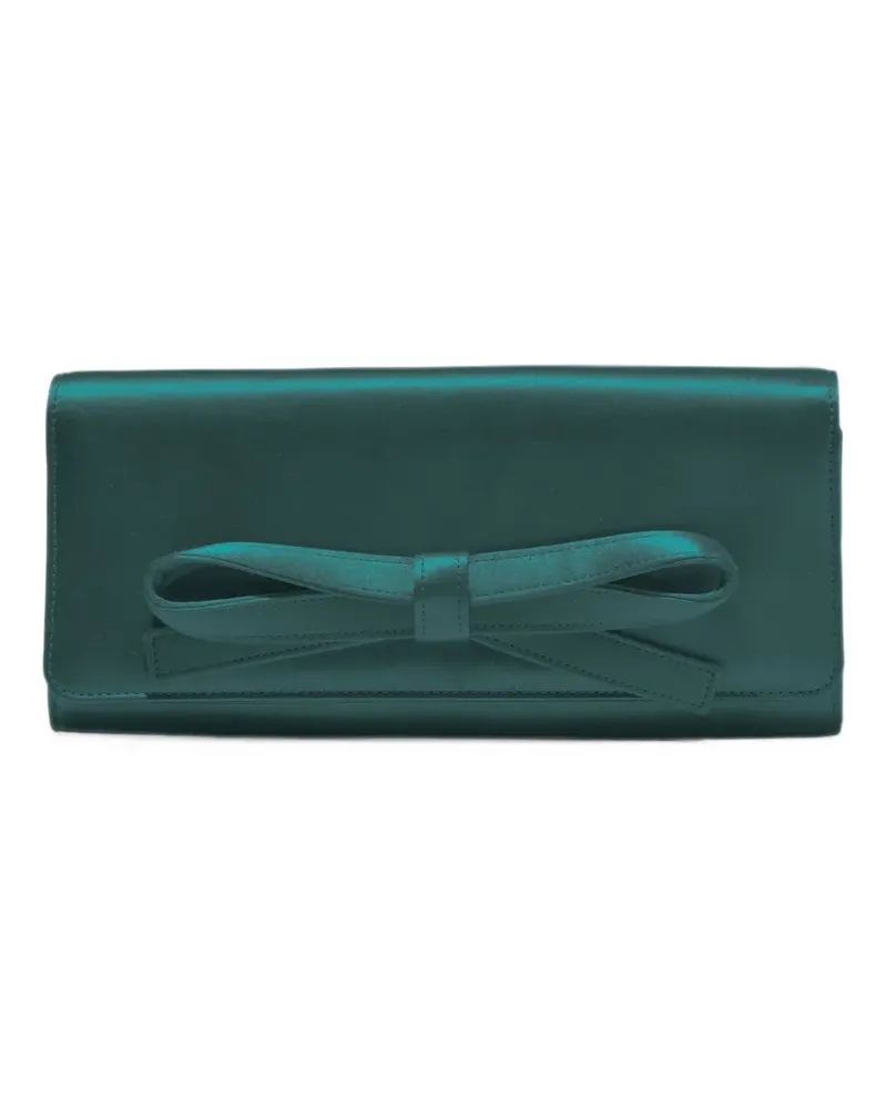 Carolina Herrera New York Margaret bow-detail clutch bag - Grün Grün