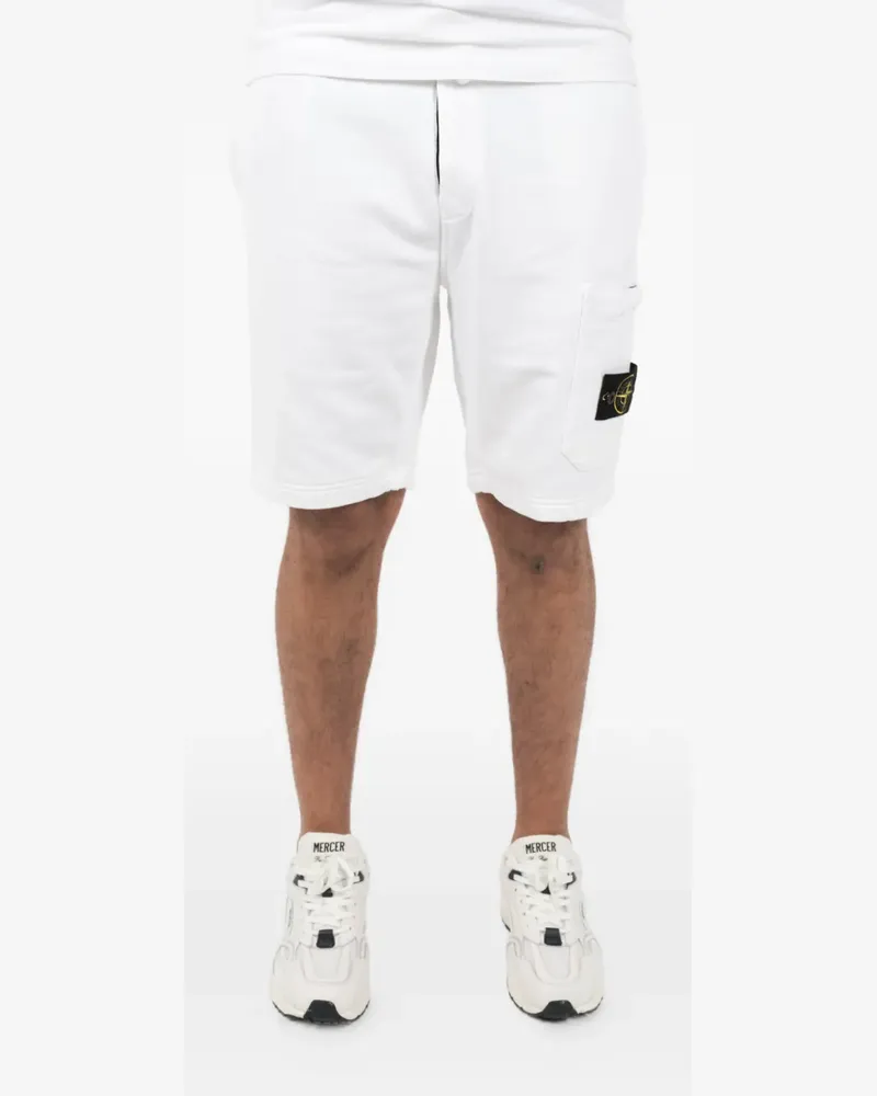 Stone Island cargo cotton bermuda shorts - Weiß Weiß