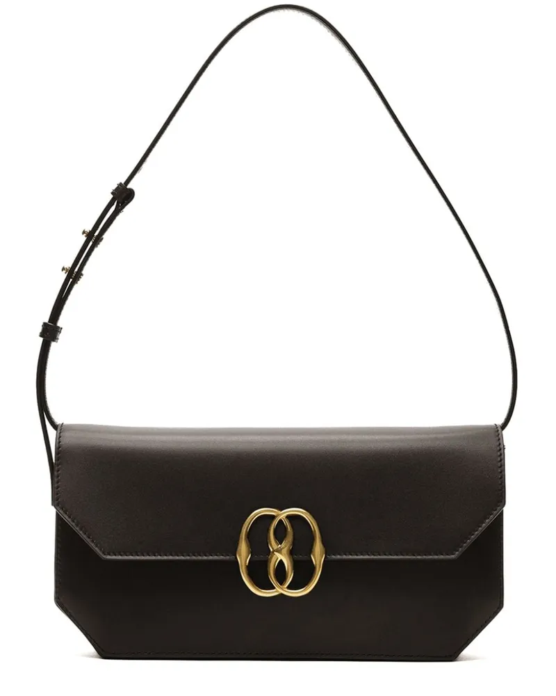 Bally Emblem Schultertasche - Schwarz Schwarz
