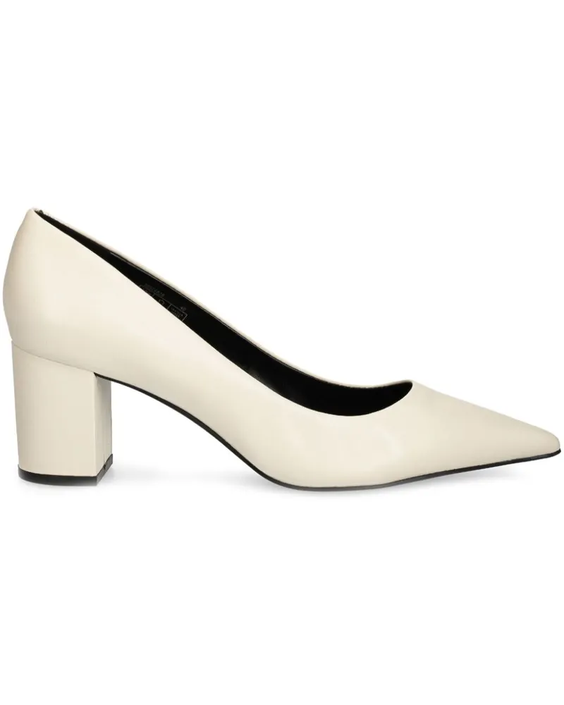 HUGO BOSS Pumps mit spitzer Kappe 70mm - Weiß Weiß