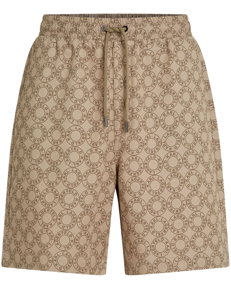Karl Lagerfeld Shorts mit Kordelzug - Braun Braun