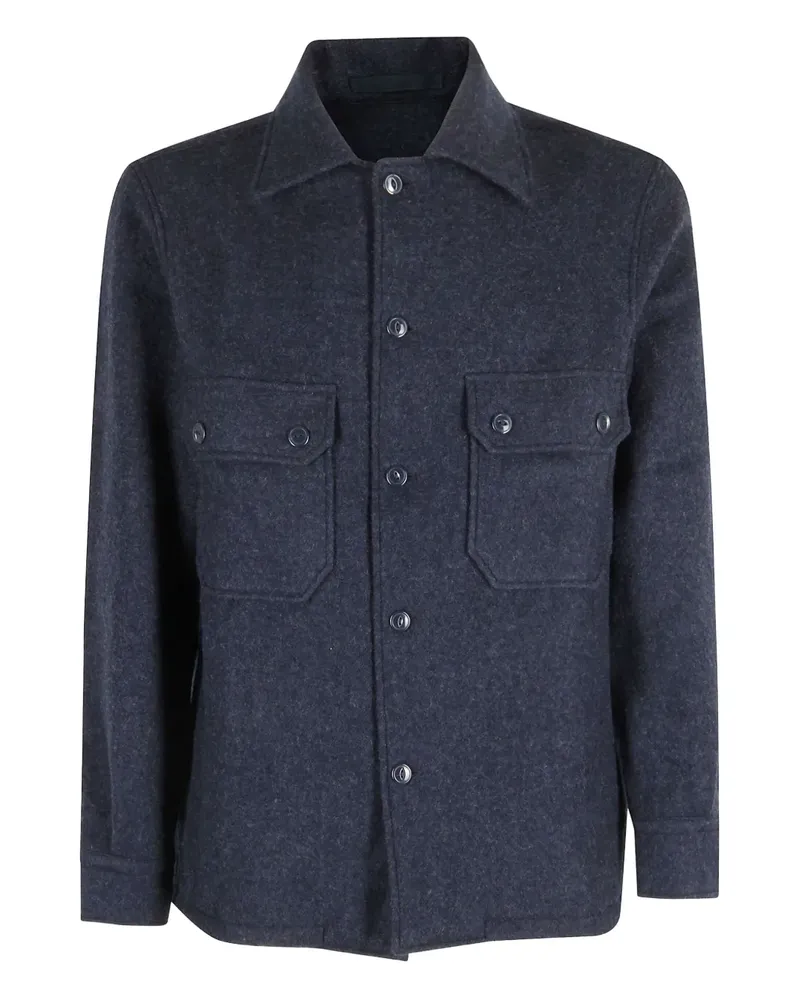 Fortela Hemdjacke mit Vordertaschen - Blau Blau