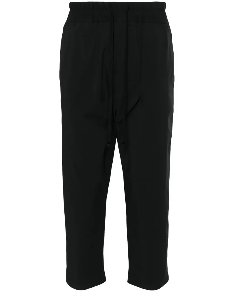 THOM KROM Cropped-Hose mit Stretchbund - Schwarz Schwarz