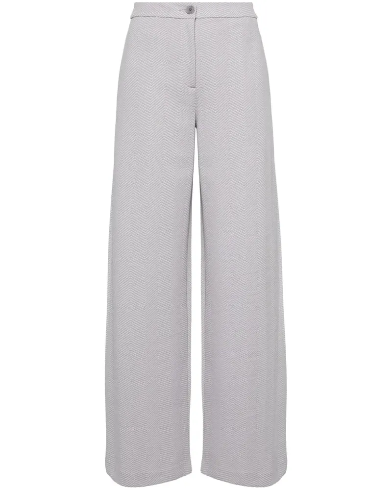 Emporio Armani Gerade Hose mit Zickzack-Steppung - Violett Violett