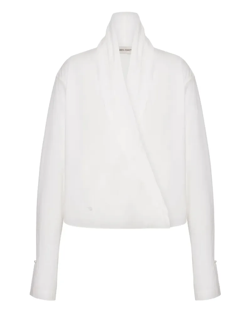 Alberta Ferretti Bluse aus Baumwolle - Weiß Weiß