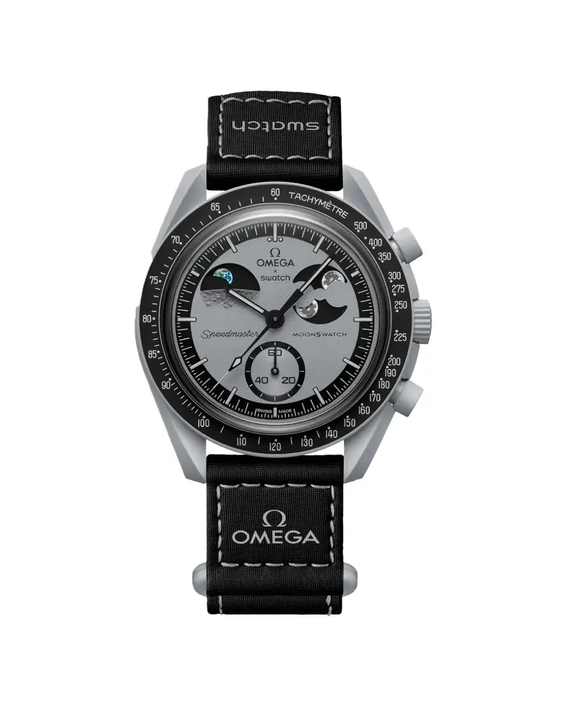Omega xSwatch Moonswatch Mission To Earthphase 42mm watch - Grau Grau