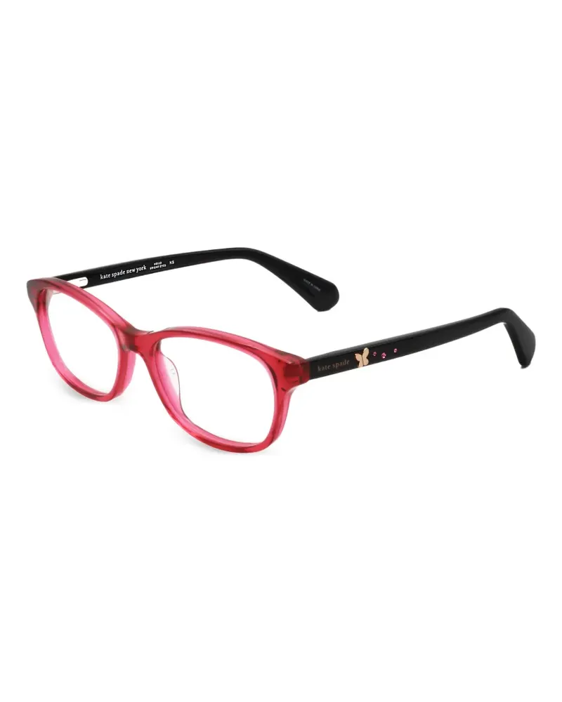 Kate Spade Eckige Emmi Brille mit Schmetterling - Rot Rot