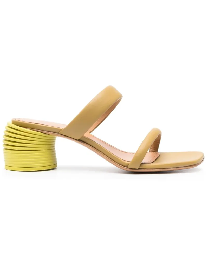 OFF-WHITE Spring Mules aus Leder 55mm - Grün Grün
