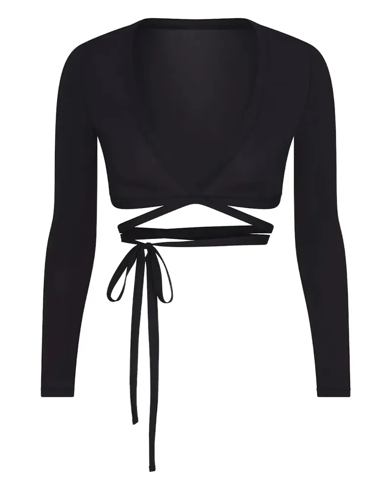 SKIMS x Nike Wickeltop - Schwarz Schwarz