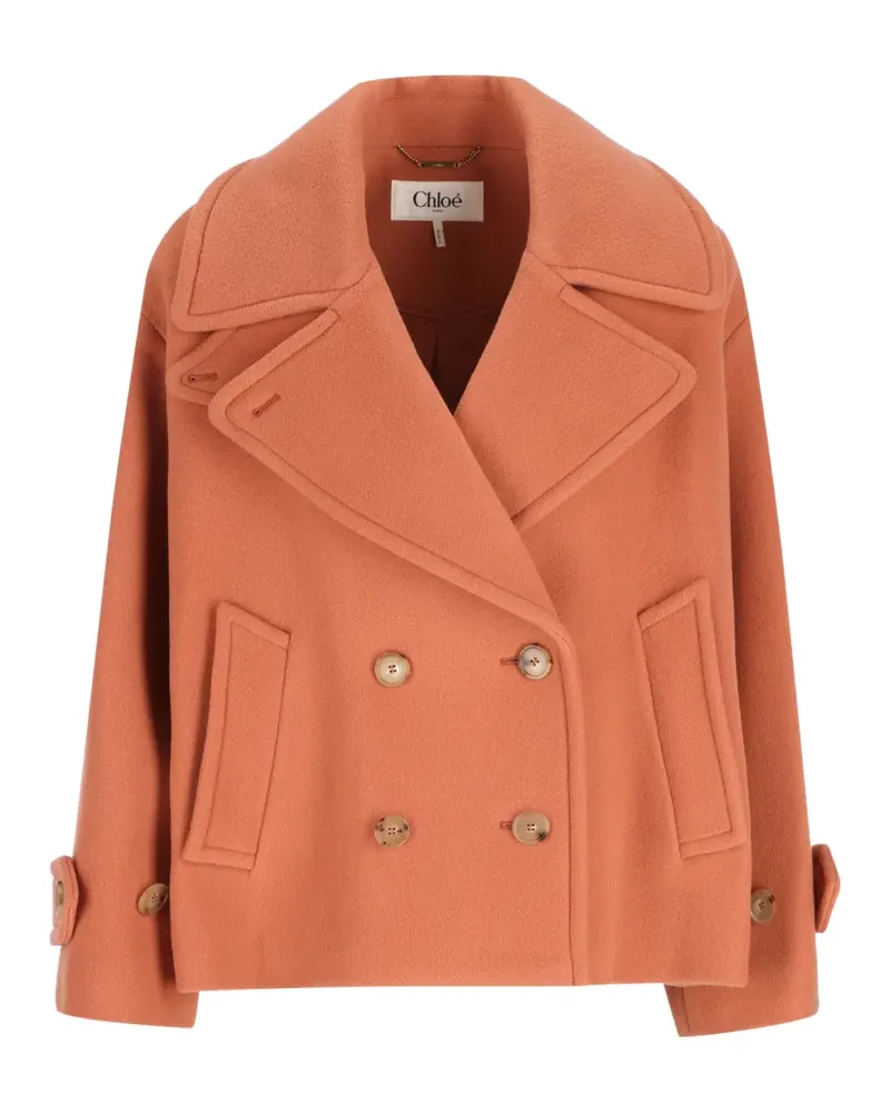 Chloé double-breasted buttoned jacket - Orange Orange