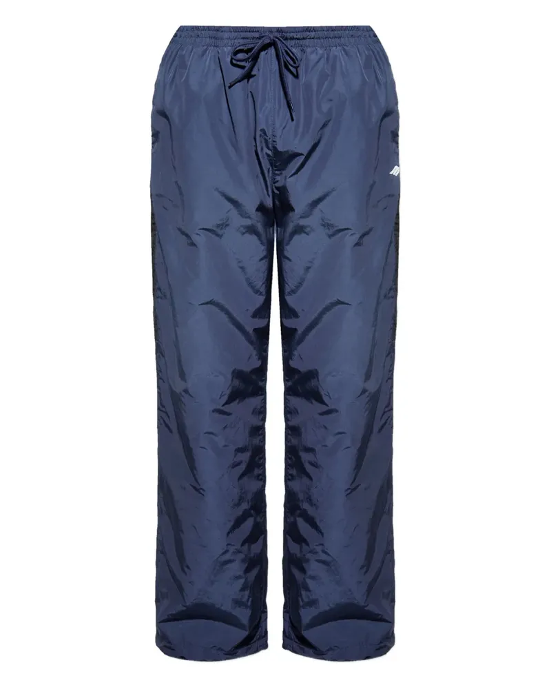Balenciaga Kordelzug-Hose mit Logo-Detail - Blau Blau