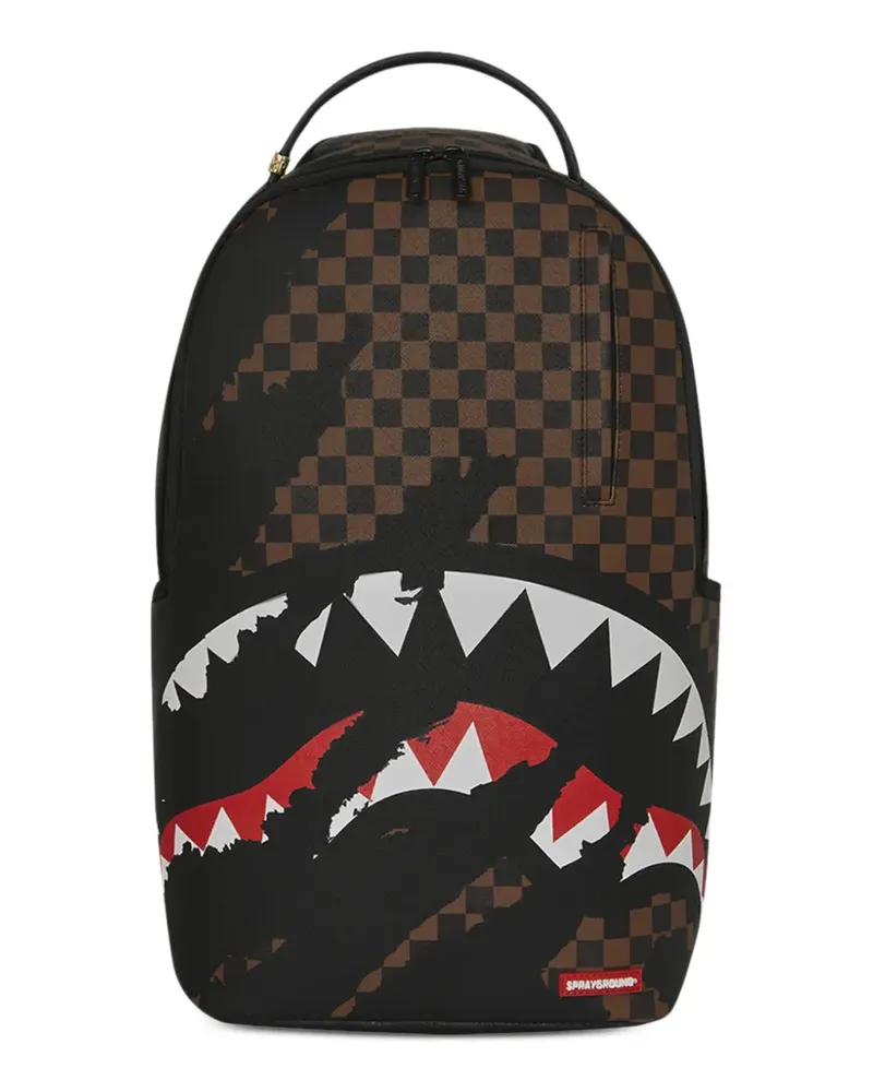 Sprayground Claw Tear check backpack - Schwarz Schwarz
