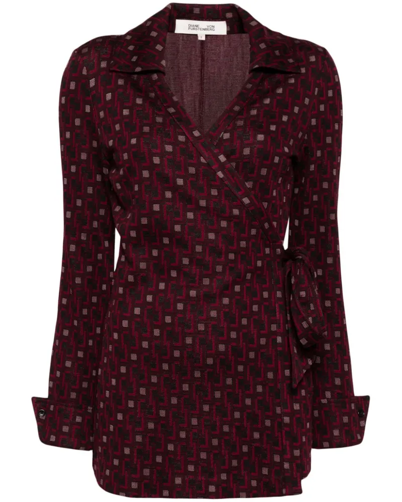 Diane von Furstenberg Wickelrock mit geometrischem Print - Rot Rot
