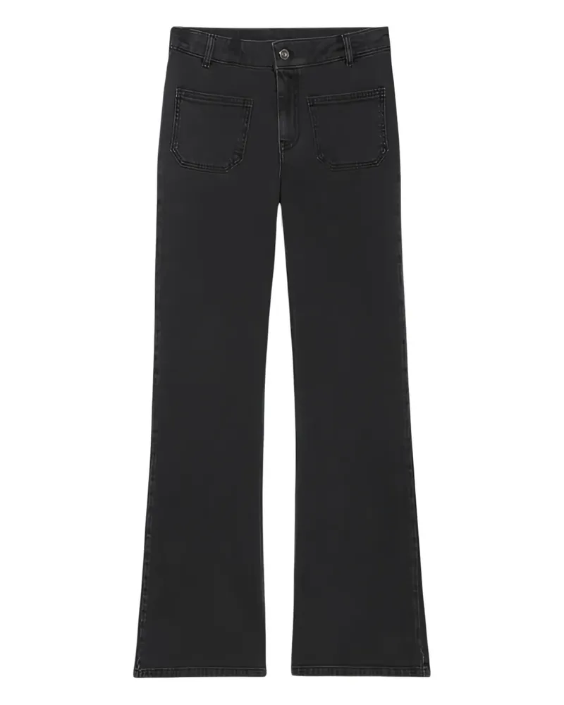 Vanessa Bruno pocket-detail flared jeans - Schwarz Schwarz