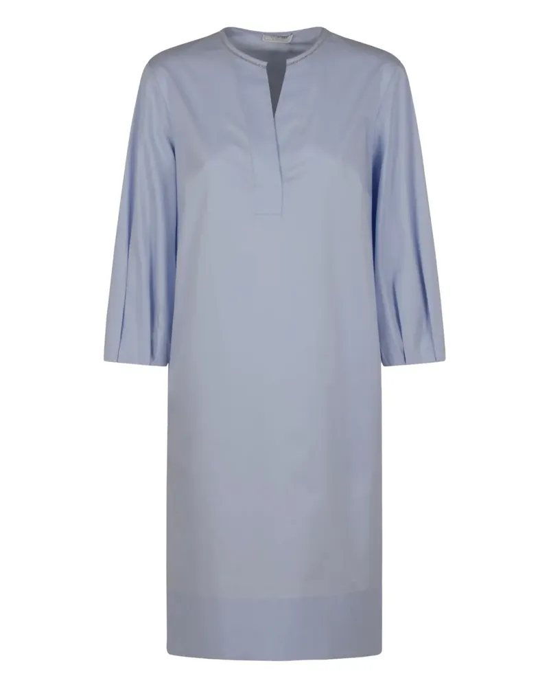 Peserico Tunikakleid mit Cropped-Ärmeln - Blau Blau