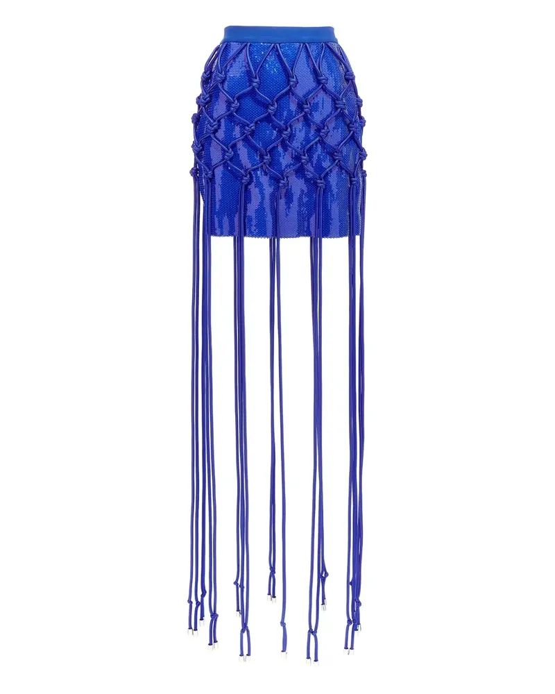 David Koma Minirock mit Pailletten - Blau Blau