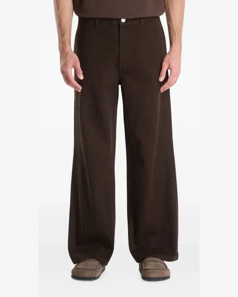 Samsøe & Samsøe distressed loose-fit trousers - Braun Braun