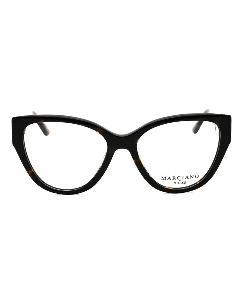 MARCIANO Los Angeles tortoiseshell-effect crystal-embellished glasses - Braun Braun
