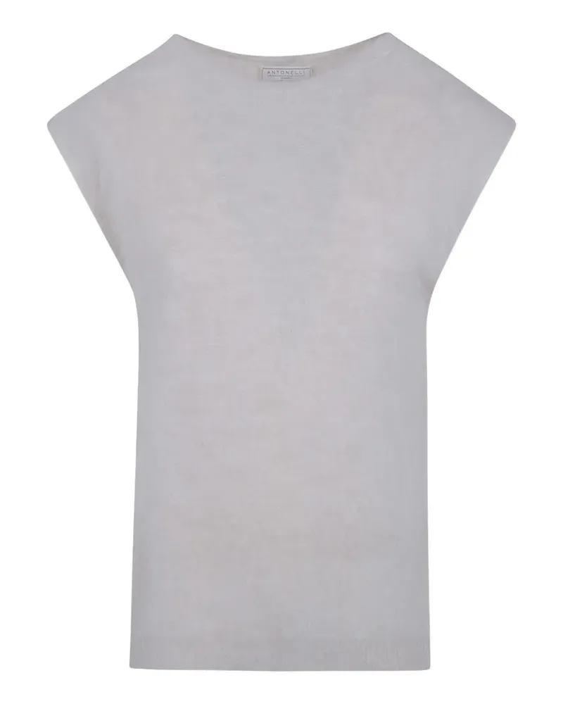 Antonelli Firenze Kurzärmeliger Pullover - Nude Nude