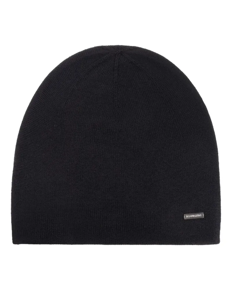 Dsquared2 Gerippte Beanie - Schwarz Schwarz