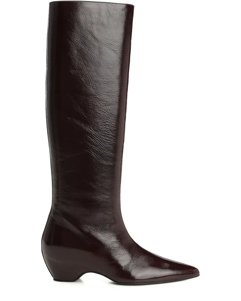 KHAITE Stiefel mit spitzer Kappe 40mm - Rot Rot