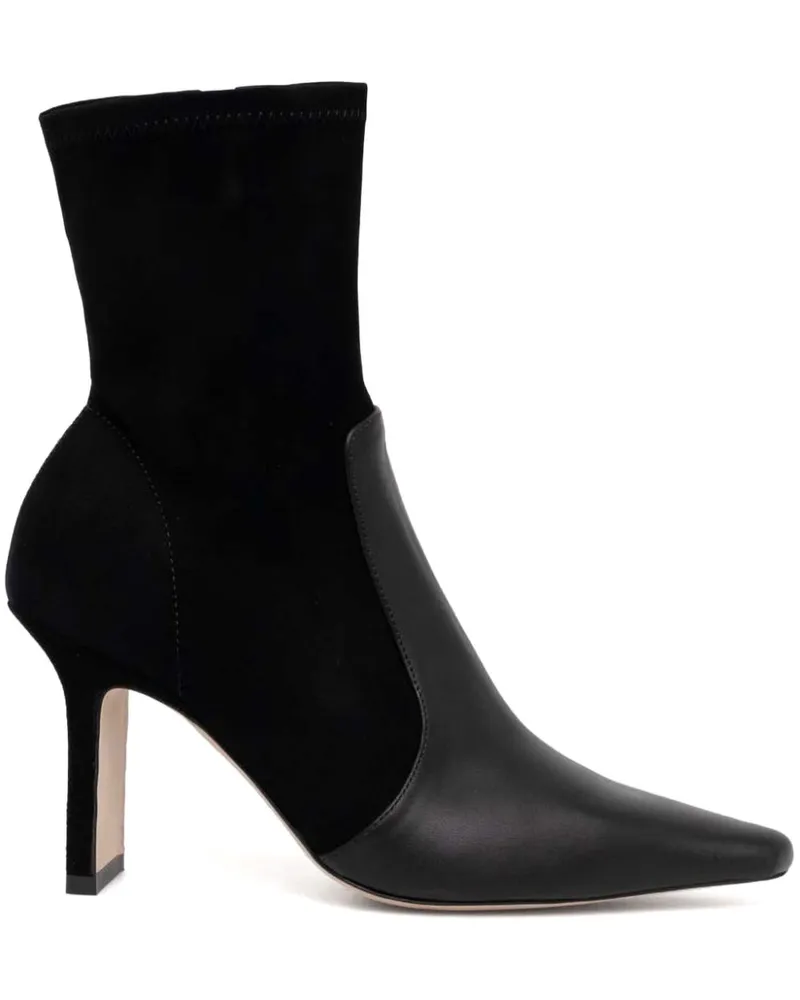 HUGO BOSS Stiefeletten aus Leder - Schwarz Schwarz