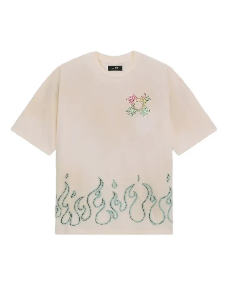 Amiri MA Quad Flames T-Shirt - Weiß Weiß