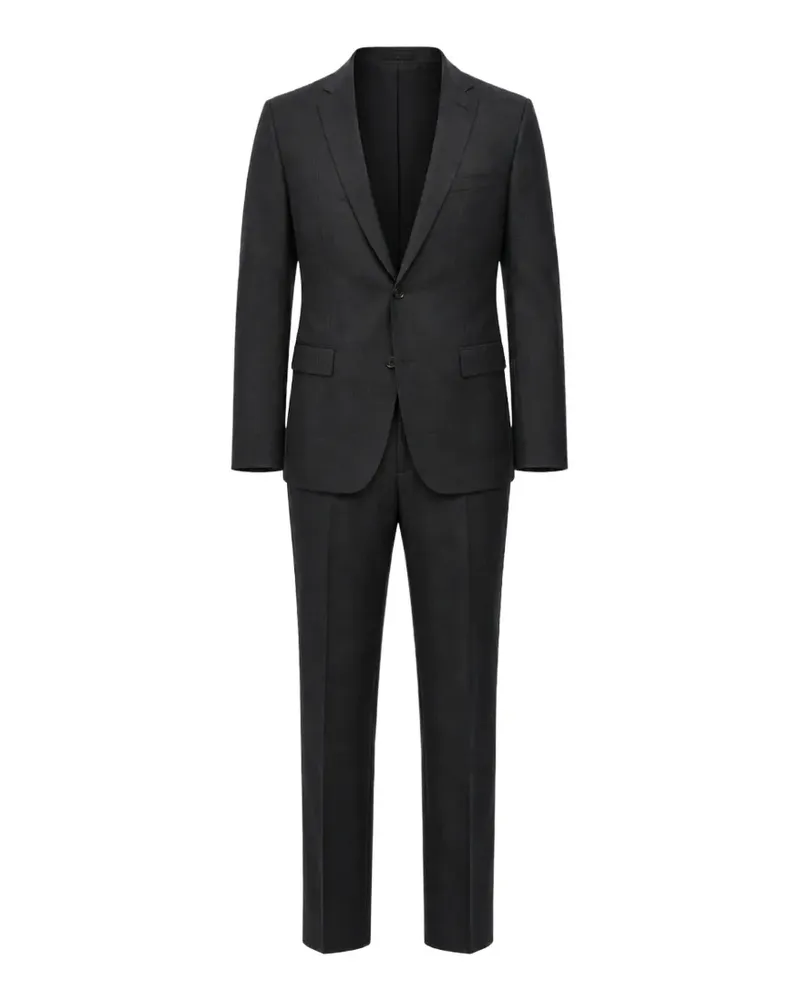 Corneliani check-pattern single-breasted suit - Grau Grau