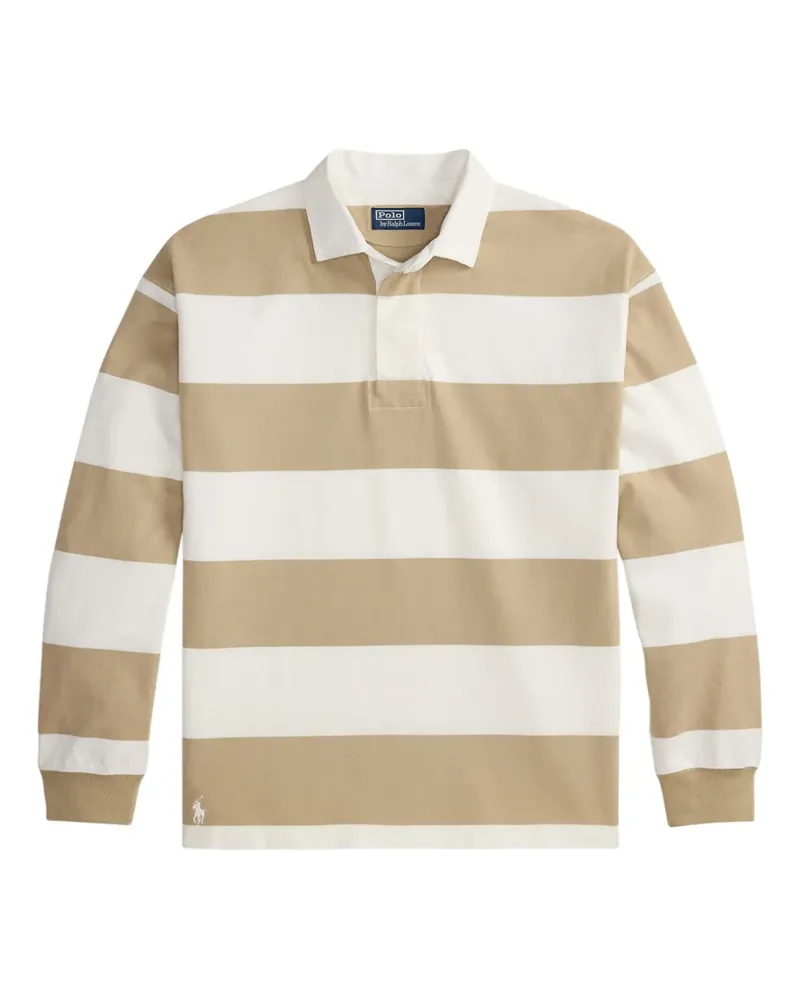 Ralph Lauren Gestreiftes Poloshirt - Nude Nude