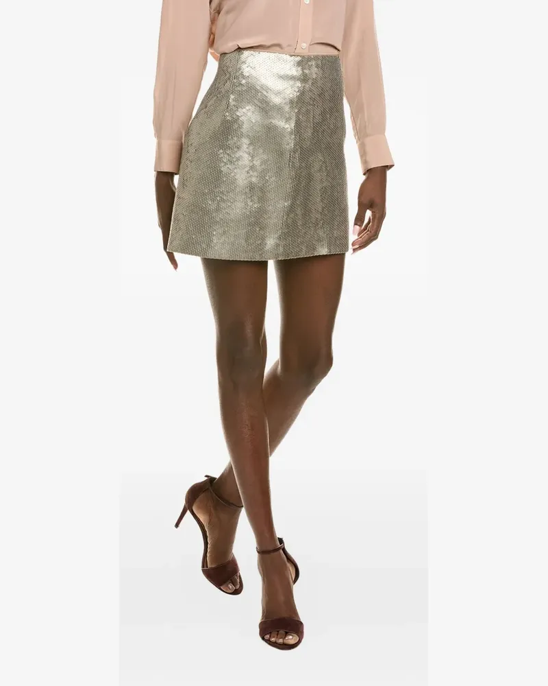 Brunello Cucinelli Minirock mit Pailletten - Gold Gold