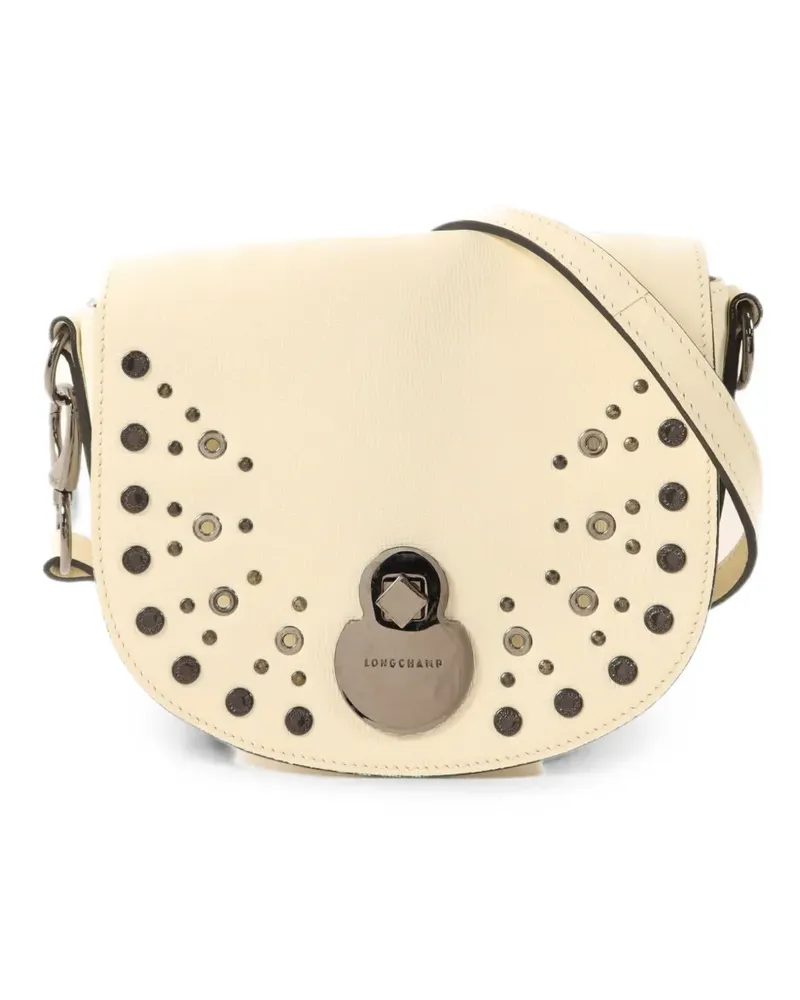 Longchamp leather shoulder bag - Weiß Weiß