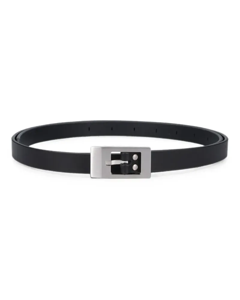 Rick Owens Mini Stooges buckle-fastening leather belt - Schwarz Schwarz