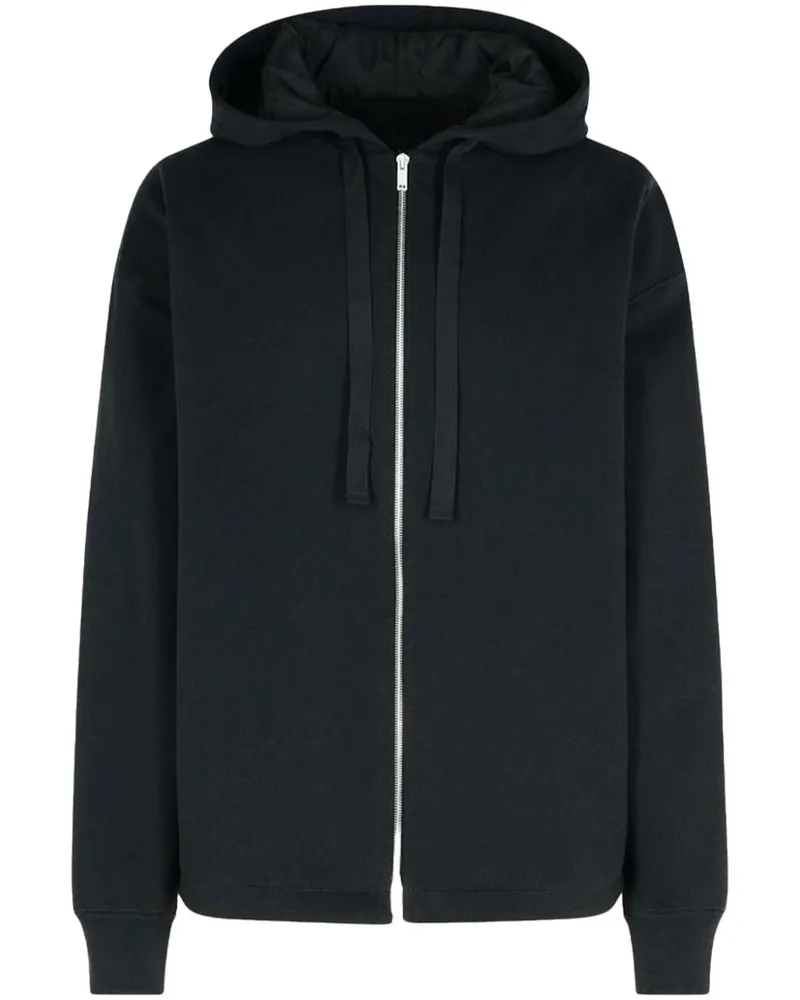 Jil Sander Kapuzenjacke mit Kordelzug - Schwarz Schwarz