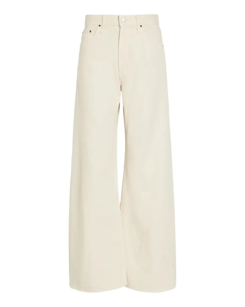Mother panelled wide-leg jeans - Weiß Weiß