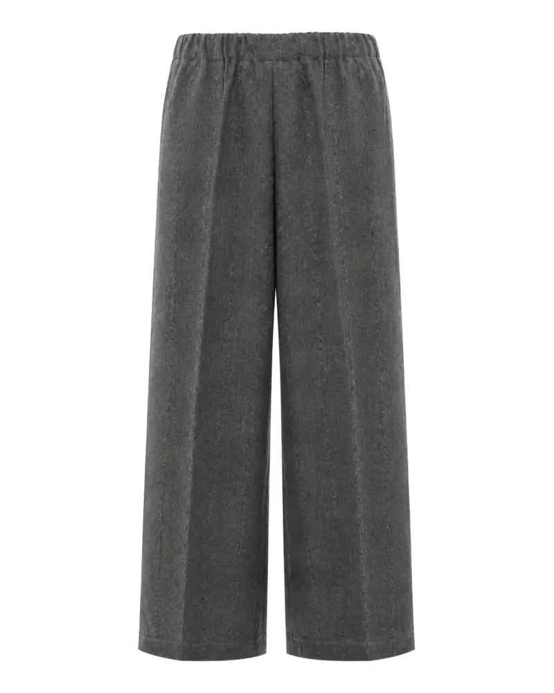 Fabiana Filippi Nadelstreifen-Hose mit elastischen Bündchen - Grau Grau