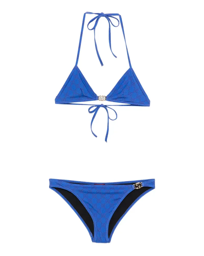 Gucci Bikini mit GG-Print - Blau Blau