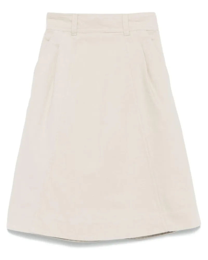 Margaret Howell Midirock aus Twill - Nude Nude