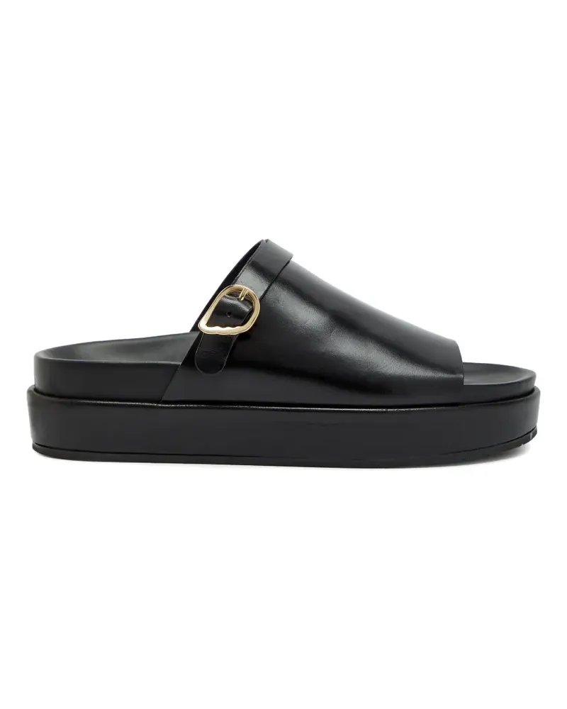 Ancient Greek Sandals Arachova buckle-strap platform sandals - Schwarz Schwarz