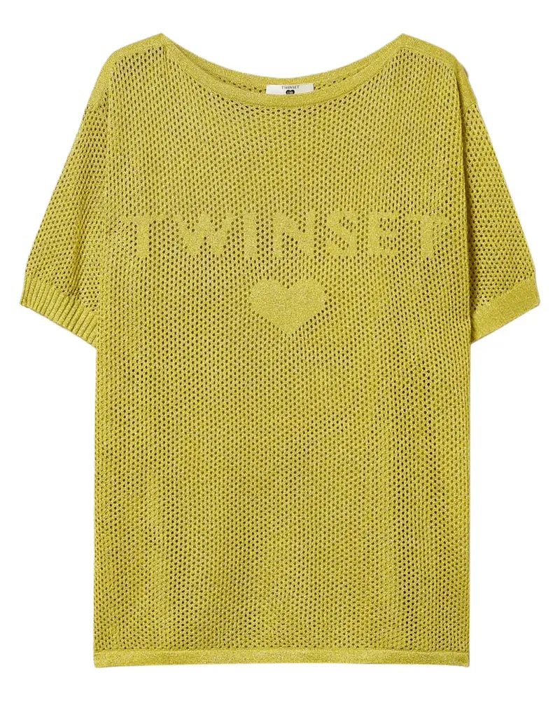Twin-Set Gestricktes T-Shirt - Gelb Gelb