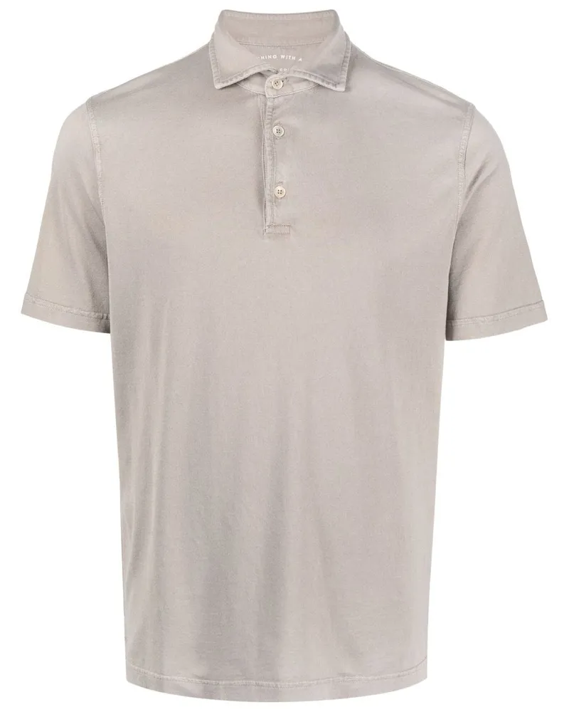 Fedeli Klassisches Poloshirt - Grau Grau