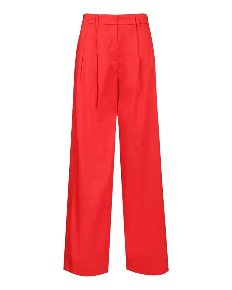 Al Duca D’Aosta 1902 cotton palazzo pants - Rot Rot