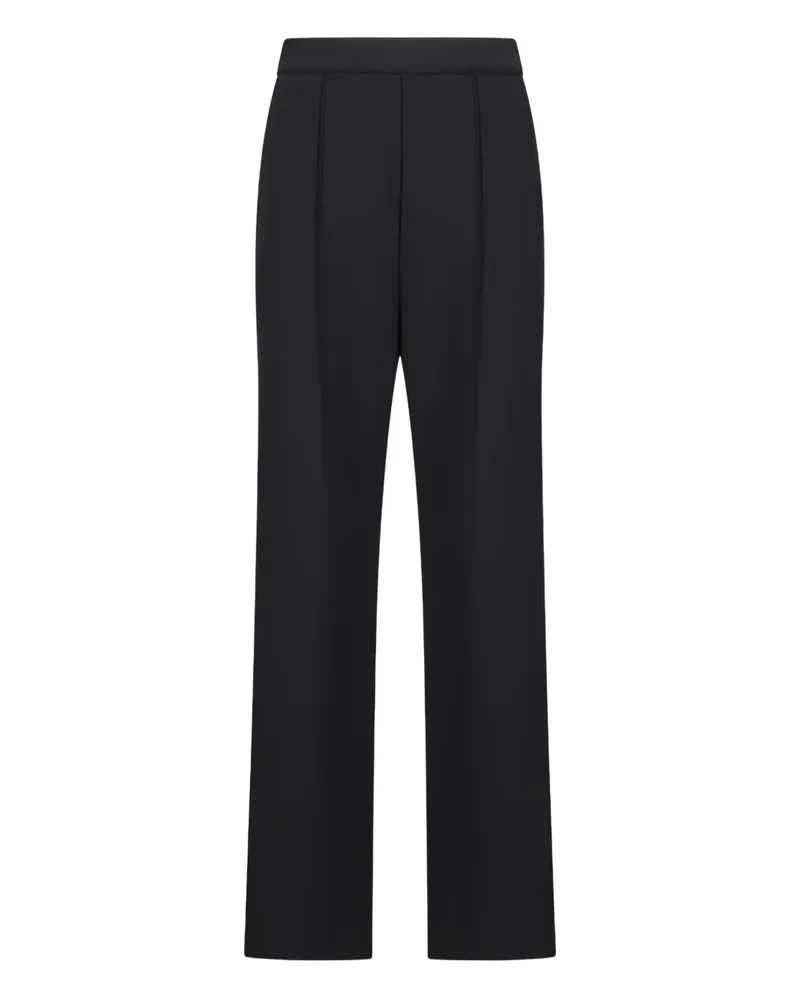Max Mara Hose mit Falten - Schwarz Schwarz
