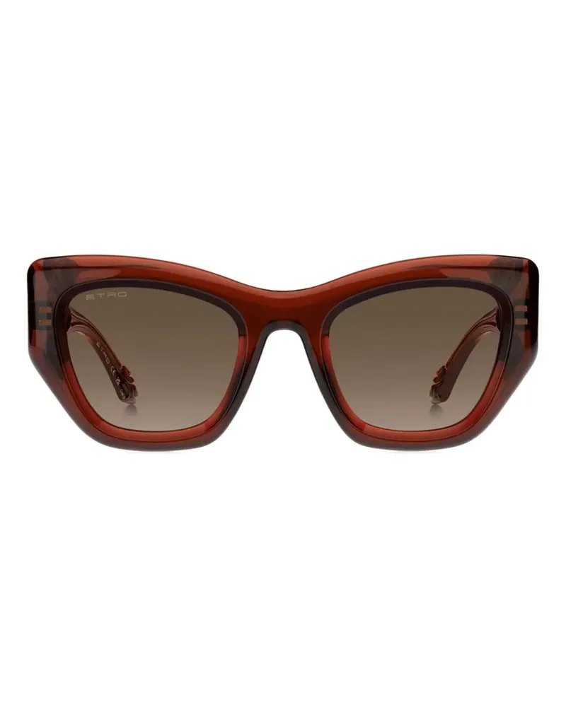 Etro Cat-Eye-Sonnenbrille mit Paisleymuster - Rot Rot