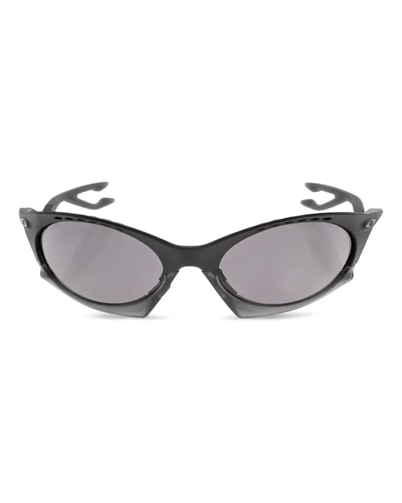 Oakley Plantaris Sonnenbrille mit geometrischem Gestell - Schwarz Schwarz