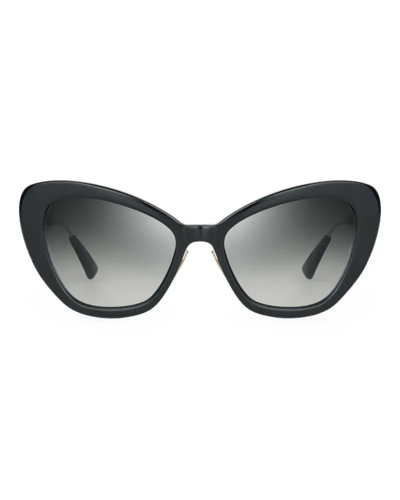 Bugatti cat-eye frame logo-plaque sunglasses - Schwarz Schwarz