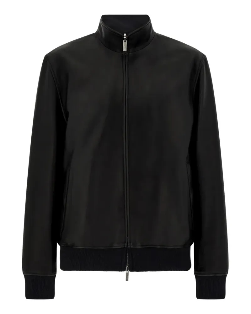 Ferragamo Wendbare Blousonjacke aus Nappaleder - Schwarz Schwarz