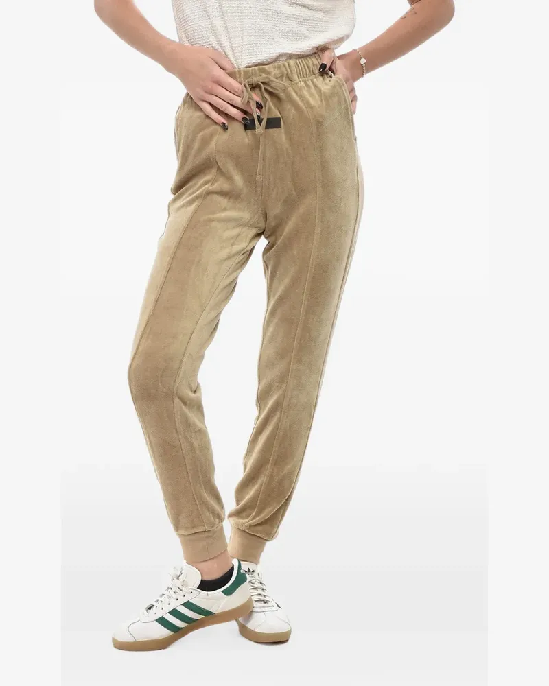 Fear of God logo-patch track pants - Nude Nude