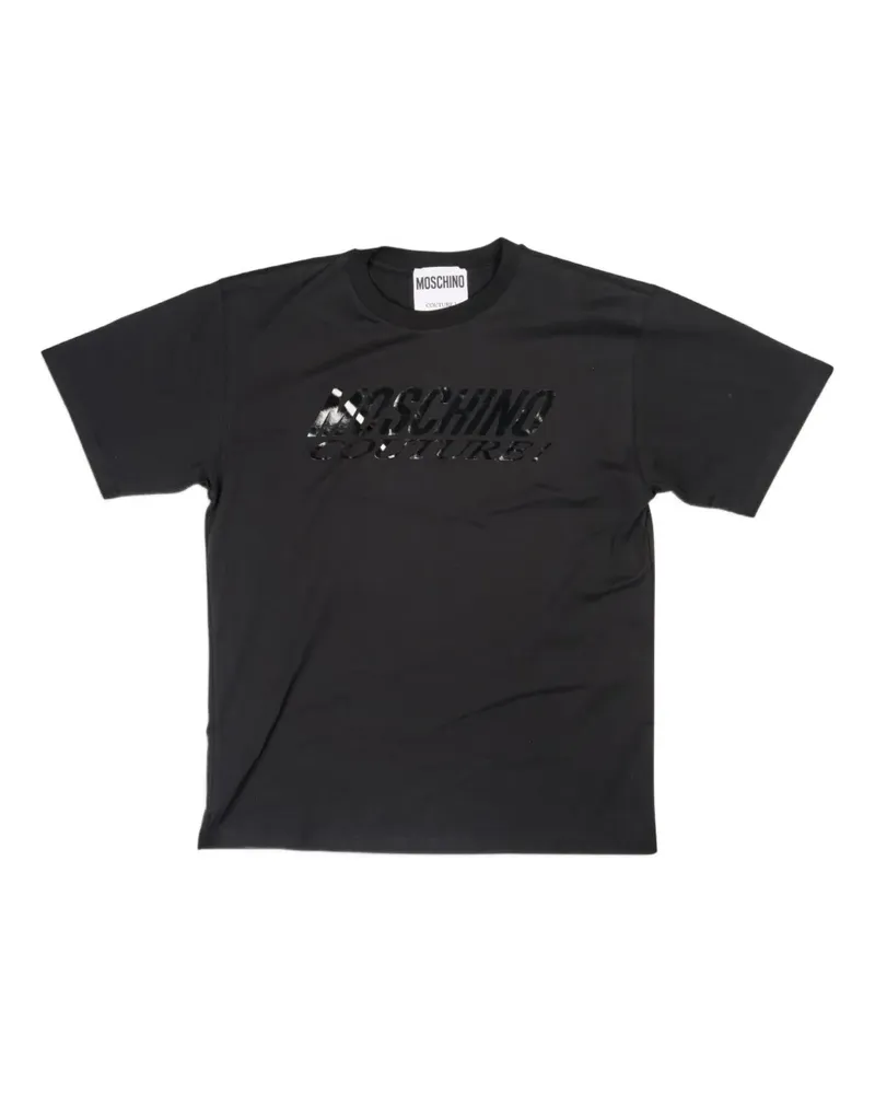 Moschino T-Shirt mit Logo-Print - Schwarz Schwarz